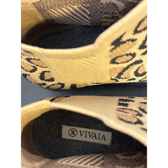 Vivaia Leopard Print Knit Ankle Boots 7.5 - Picture 5 of 6